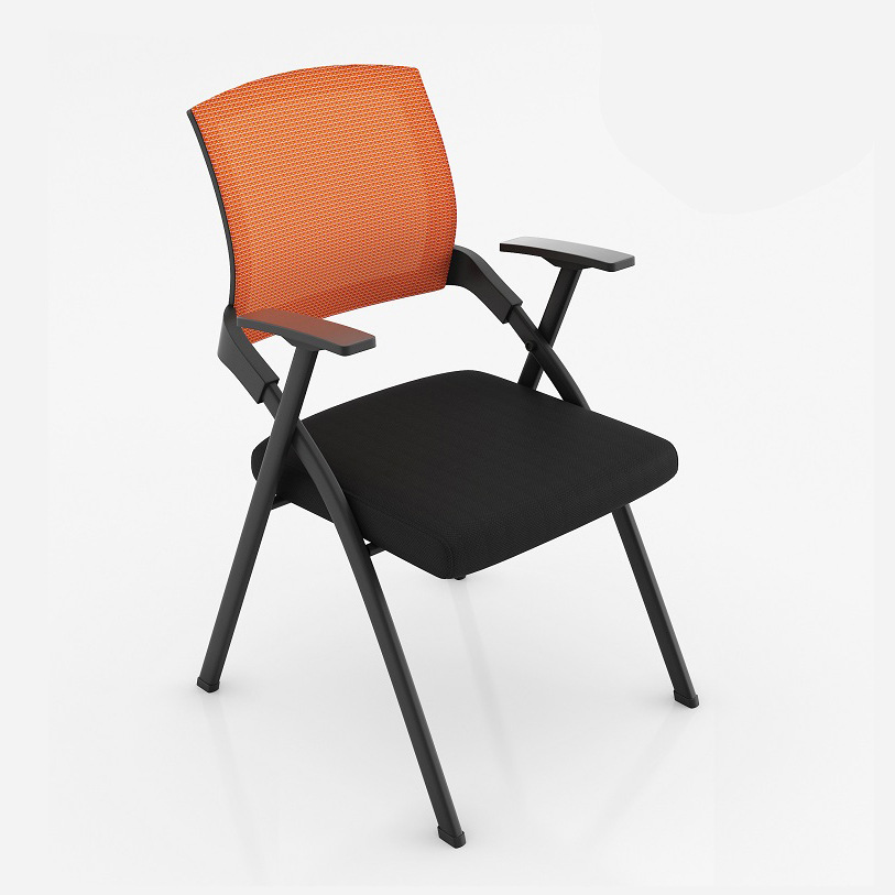 Silla de entrenamiento transpirable de malla silla plegable de sala de conferencias con mesa de tablero de escritura Mesa de aprendizaje de mesa y silla Silla de entrenamiento de oficina integrada image 6