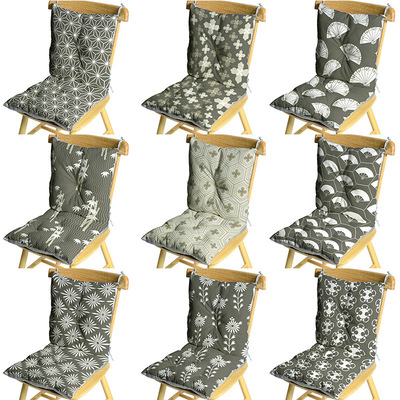 靠包先生 系列2日式底纹连体椅垫 日式数码印花棉麻连体坐垫 批发