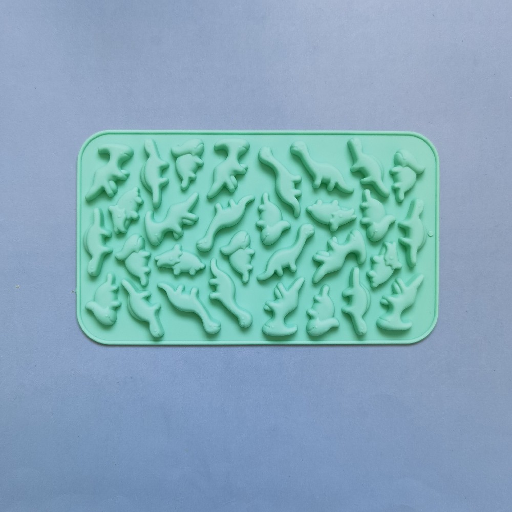 30 pequeños dinosaurios 4 molde de silicona pastel helado pudín molde de postre jabón utensilios