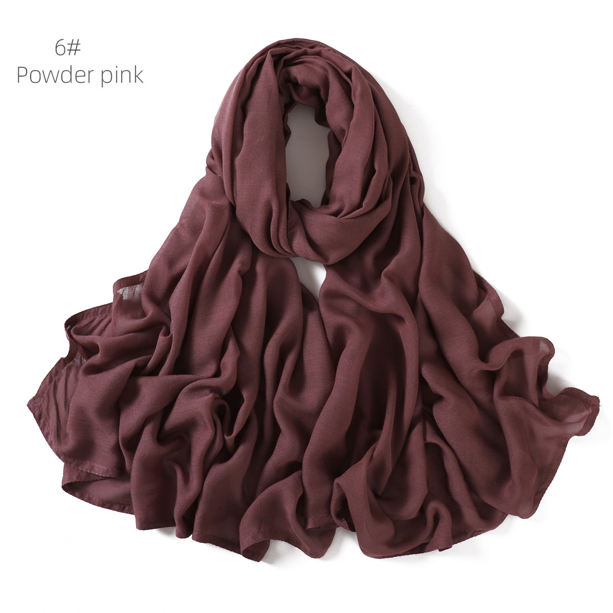 Soft Viscose Cotton Solid Color Scarf Fashion Wide Edge Thin Hijabs High Quality Headscarf Long Shawls for Muslim Woman