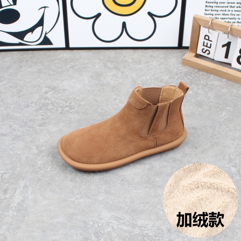 카멜-기모 면화 신발