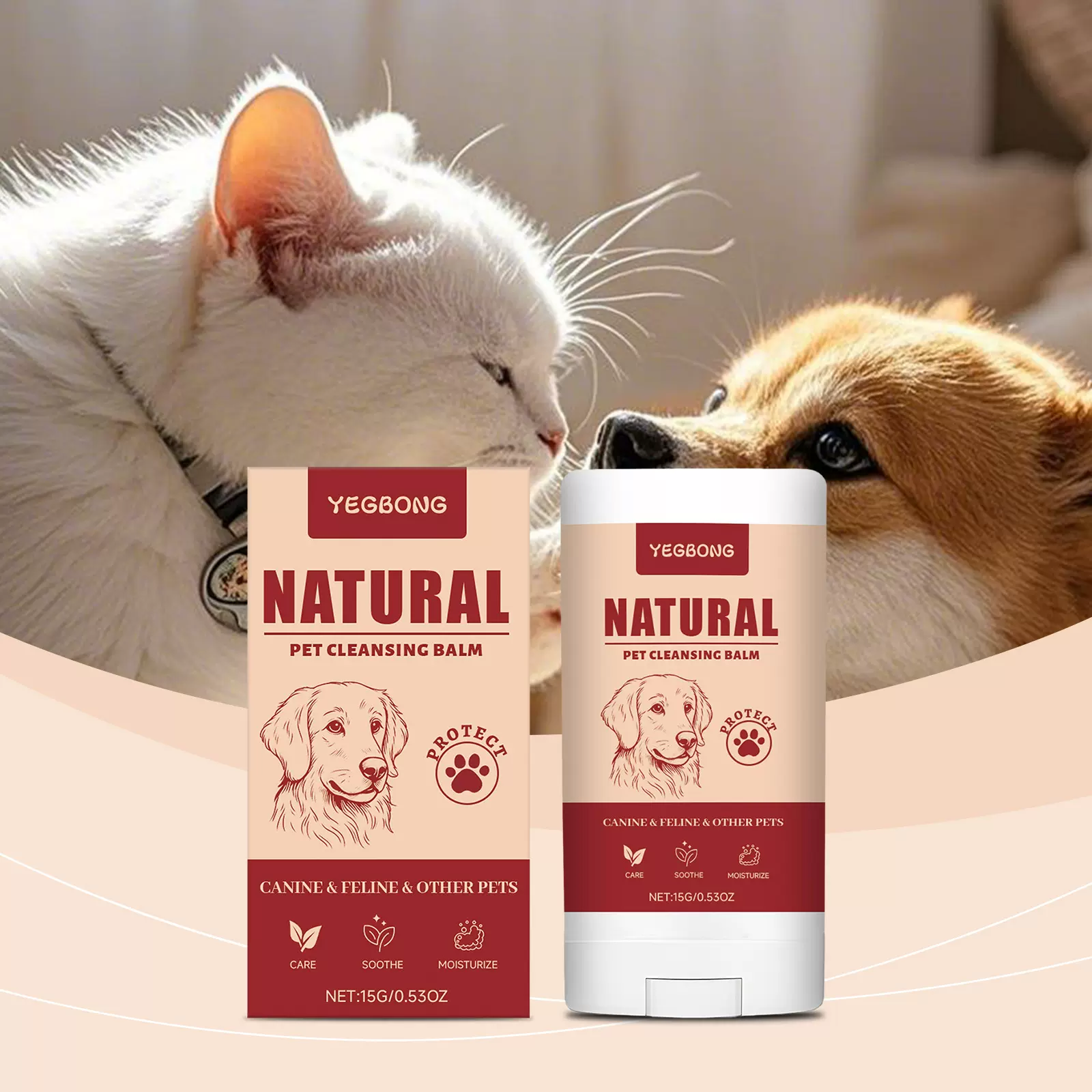 YEGBONG 宠物泪痕清洁膏 温和清洁泪痕舒适保湿呵护宠物眼部护理
