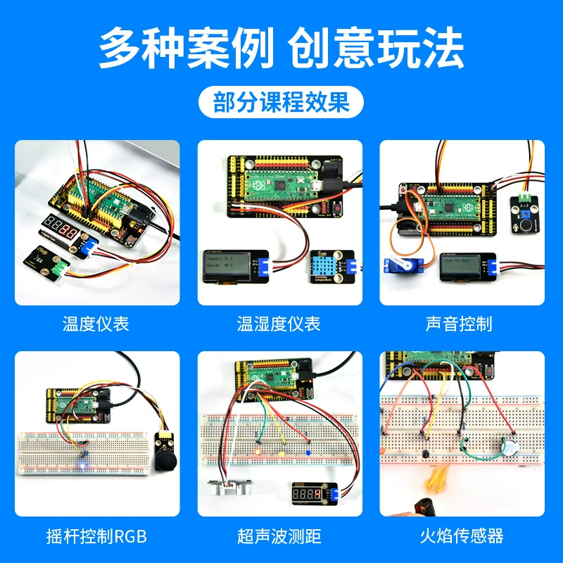 Rasberry Pai PICO Basic Introduction Kit Raspberry PI Development Board Micropython Programming Learning