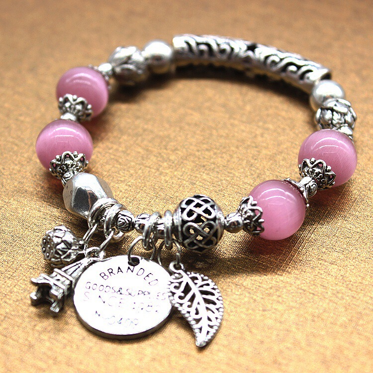 Crystal agate cat's eye bracelet women's multi-element original all-match accessories beaded hand jewelry wholesale scenic hot sale