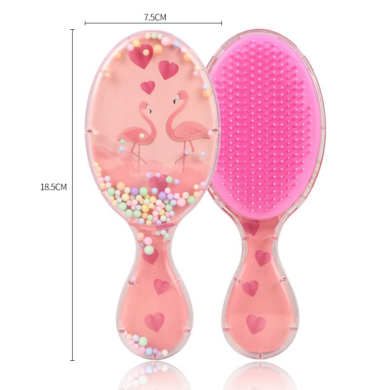 Pein de dibujos animados transfronterizos personalizados cuadrados portátiles impresión transparente arco iris masaje fluido bolsa de aire estudiante