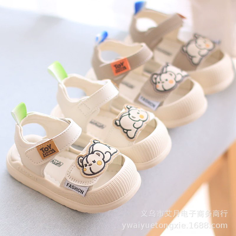 Летние мальчики Баотоу сандалии мягкие подошвы нескользящие детские детские туфли