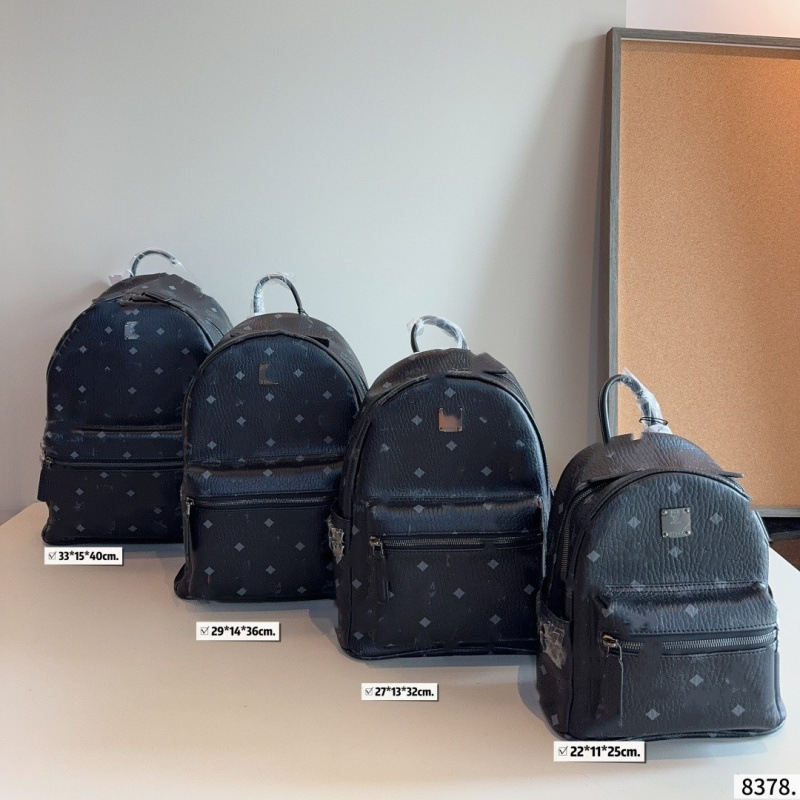 M Brand C High-Quality Chip Version Backpack Genuine Leather Women's Bag Side-Studded Travel Backpack for Men and Women Mini Small Medium Large Size