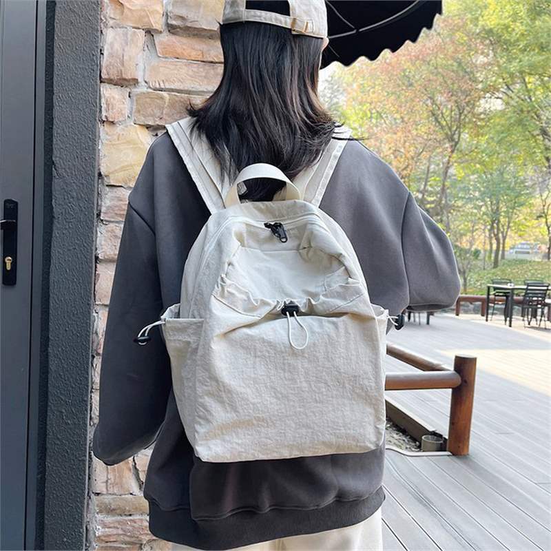 Cross-Border Japanese-Style Drawstring Lightweight Backpack for Women, Versatile for Commuting, Class, Student School Bag, Outdoor Sports, and Leisure Backpack Cross-Border Japanese-Style Drawstring Lightweight Backpack for Women, Versatile for Commuting, Class, Student School Bag, Outdoor Sports, and Leisure Backpack