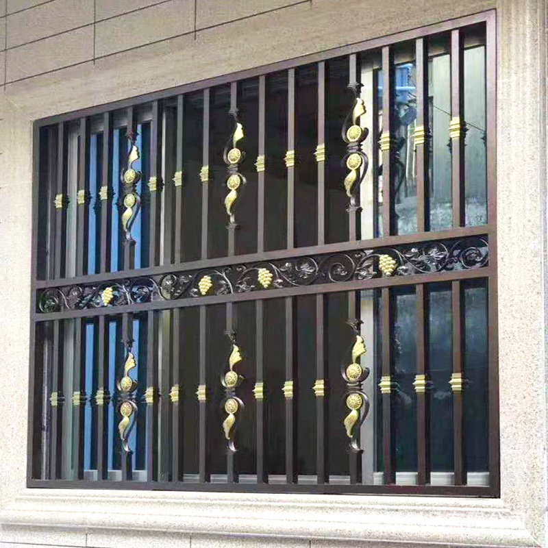 别墅铝合金防盗网 家用室外阳台焊接防护栏铝窗花