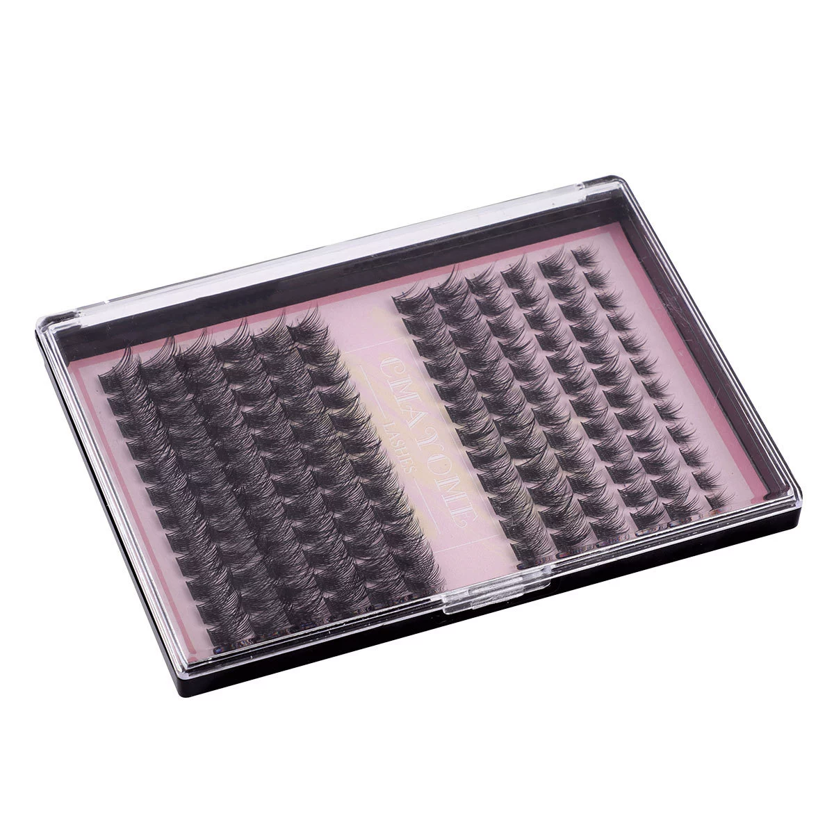 Dense Curling False Eyelash Clusters (European Style) — 144 Clusters, multi-set DIY options