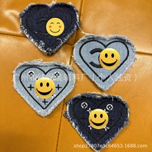 小香家驴家水洗牛仔布绣花标帽子标鞋袜标渔夫帽标牛仔标服装辅料