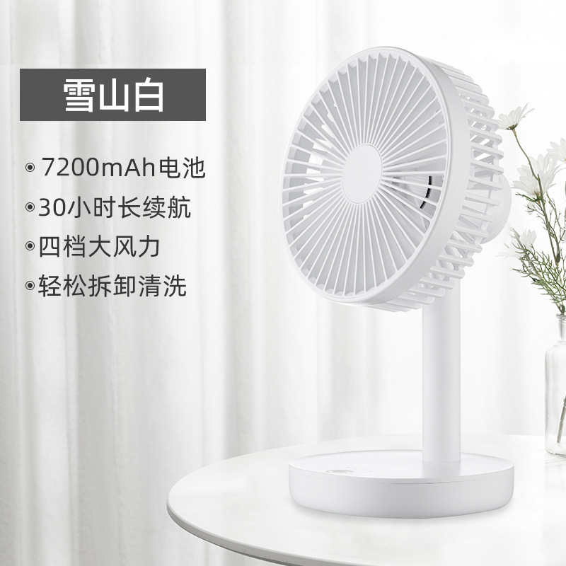 Ventilador eléctrico al por mayor, pequeño ventilador de escritorio silencioso portátil con carga USB para dormitorios de estudiantes