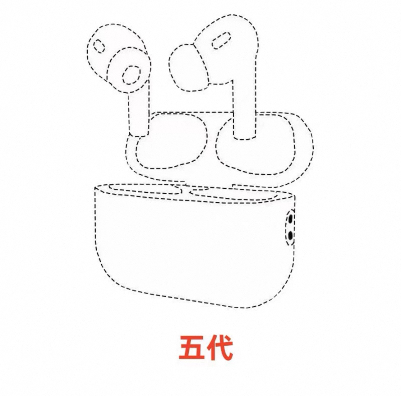 Fruta roja de alta calidad TWS versión neutral pequeña caja blanca 2/3/4/5 generación sin pérdida de calidad de sonido binaural auricular Bluetooth inalámbrico