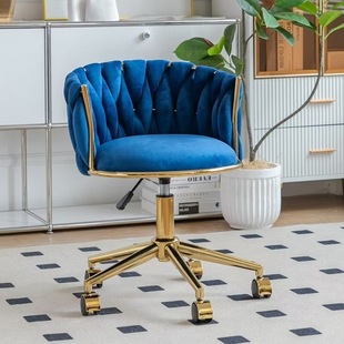 Light Luxury Makeup Chair Bedroom Dressing Stool Home Anchor Dressing Table Chair Golden Nail Chair Computer Chair Desk Chair