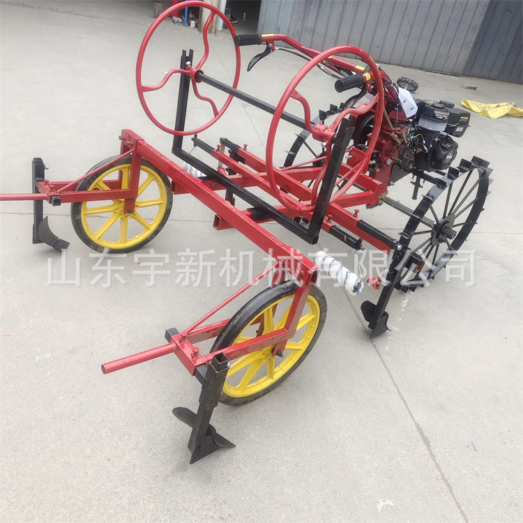 小型汽油覆膜机高垄盖膜机土豆烤烟带滴灌一体铺膜机