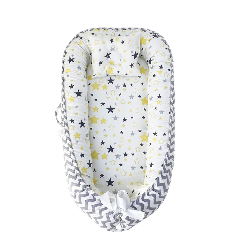 Cross-border direct supply of pure cotton baby nest bed portable newborn baby crib bed bb wholesale newborn baby nest Cross-border direct supply of pure cotton baby nest bed portable newborn baby crib bed bb wholesale newborn baby nest