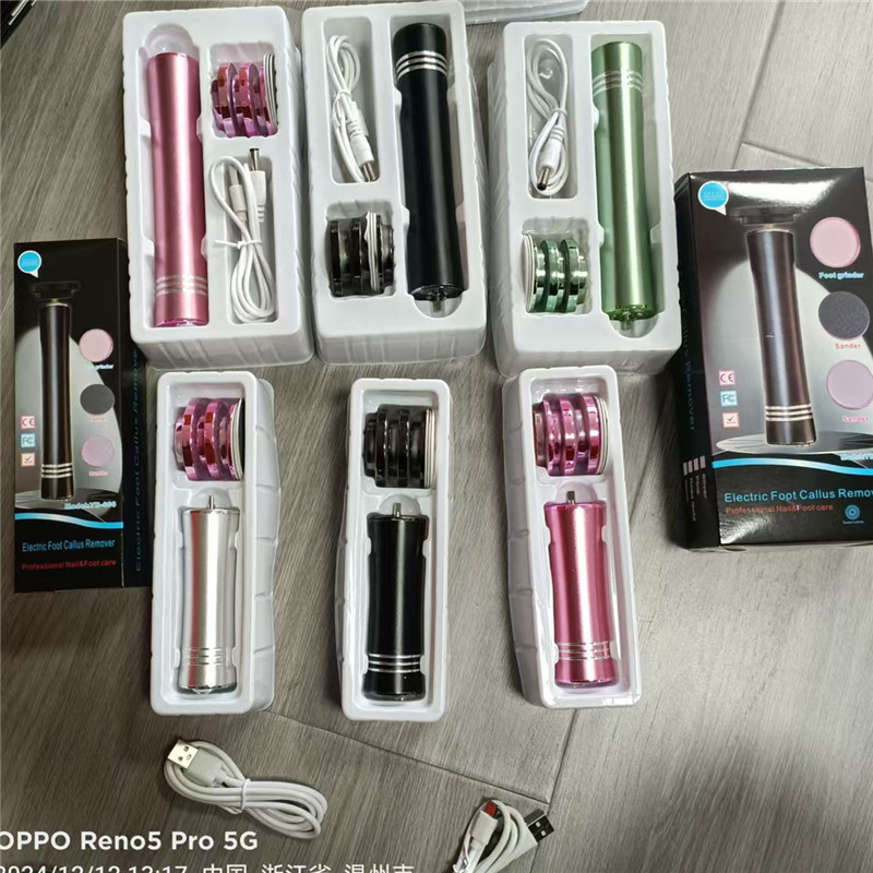 クロスボーダー電動足磨き器足磨き器新型デッドスキンusb充電プラグ付きロングボディ足磨き器|undefined