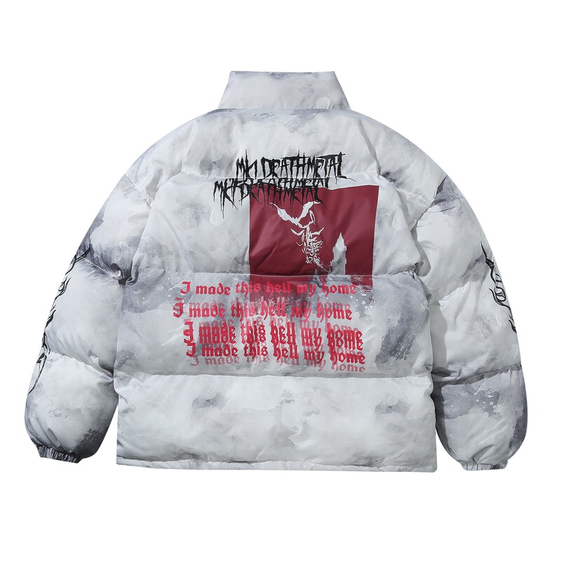 Zichi clothing club fashion brand autumn and winter New Men and women couple American fried street oversiz hand plug cotton cotton coat