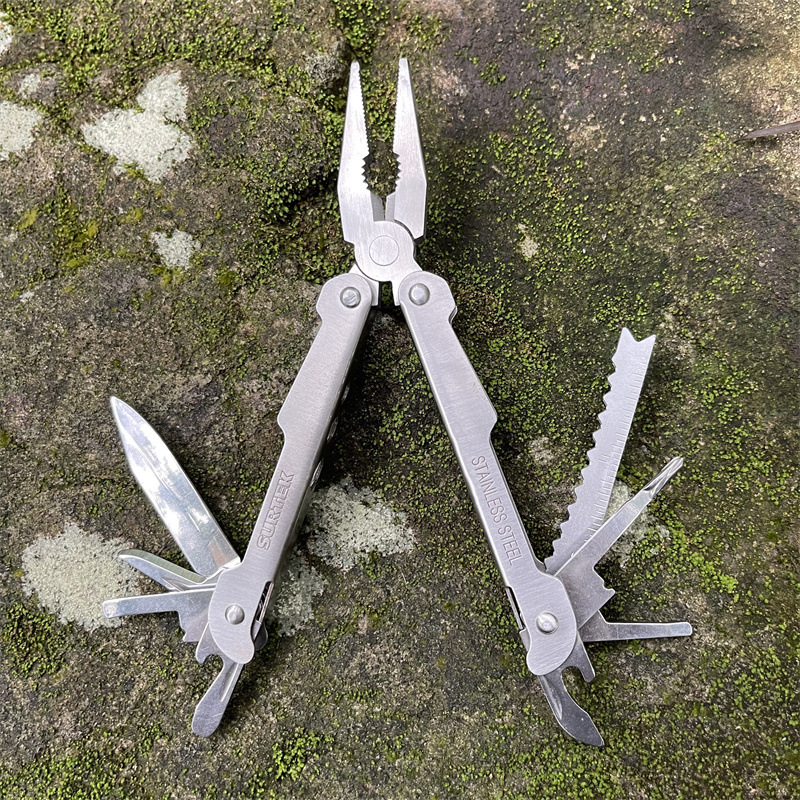 多功能钳子折叠小刀户外随身钳子野外便携组合工具全钢钳不锈钢夹