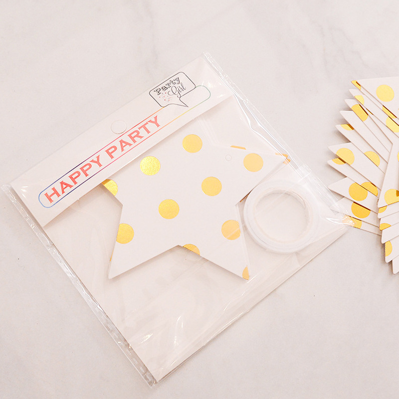 Estrella de pentacos hueca feliz cumpleaños estrellas de dibujo de flores pared espejo de decoración festiva prop fiestas de dibujo de banderas