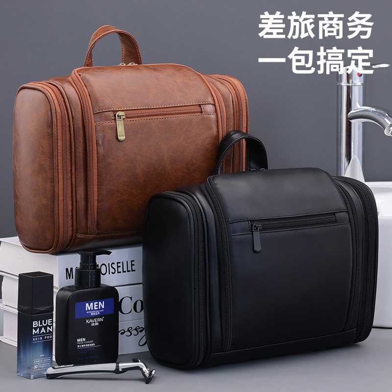 Bolsa de lavado de negocios de hombre transfronterizo alta capacidad multifuncional bolsa de maquillaje portátil impermeable bolsa de almacenamiento de viaje