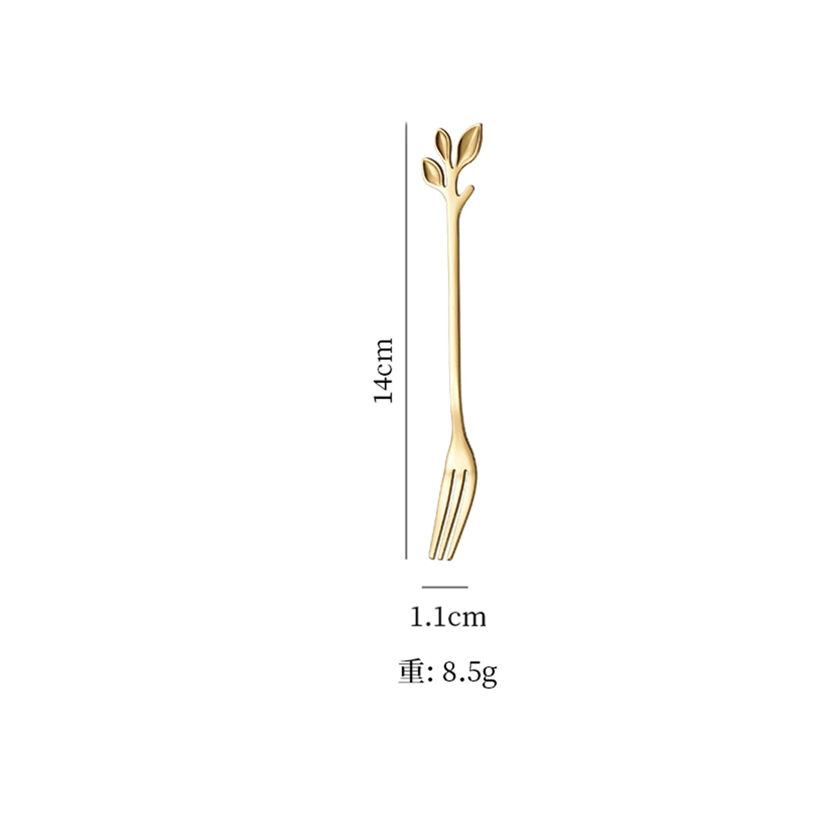 ช้อนชากาแฟและส้อม (สแตนเลส) ตกแต่ง ที่ตีผสม สีทองและหลายสี options