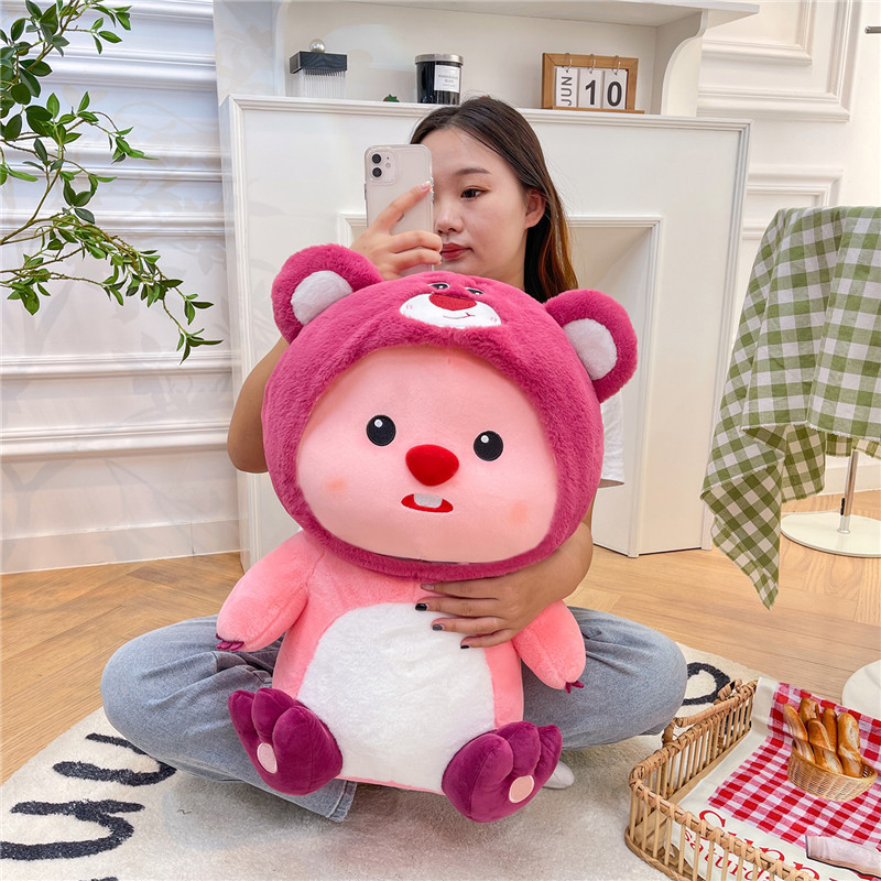 インターネット有名人がイチゴクマビーバールビー人形漫画イチゴクマルビー人形ぬいぐるみ女の子ギフトに変身|undefined