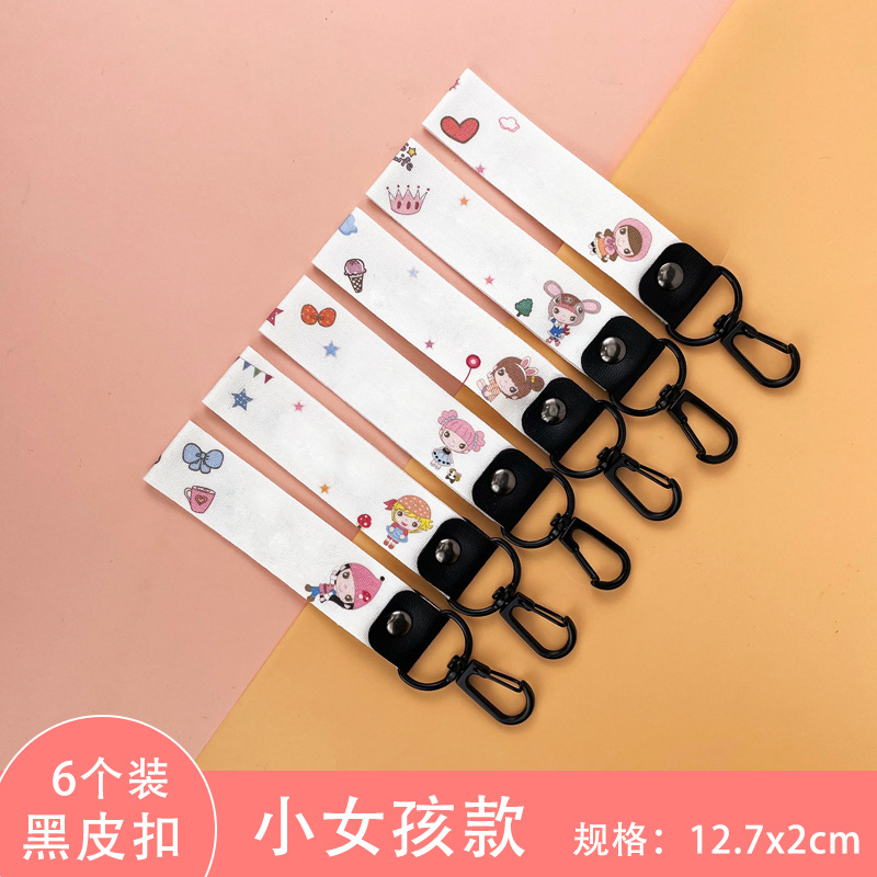 Sello de ropa para niños, hebilla de cuero manuscrita en blanco, pegatina de nombre, hebilla de bolsa de libro de algodón, hebilla colgante, taza de agua, nota de nombre minimalista