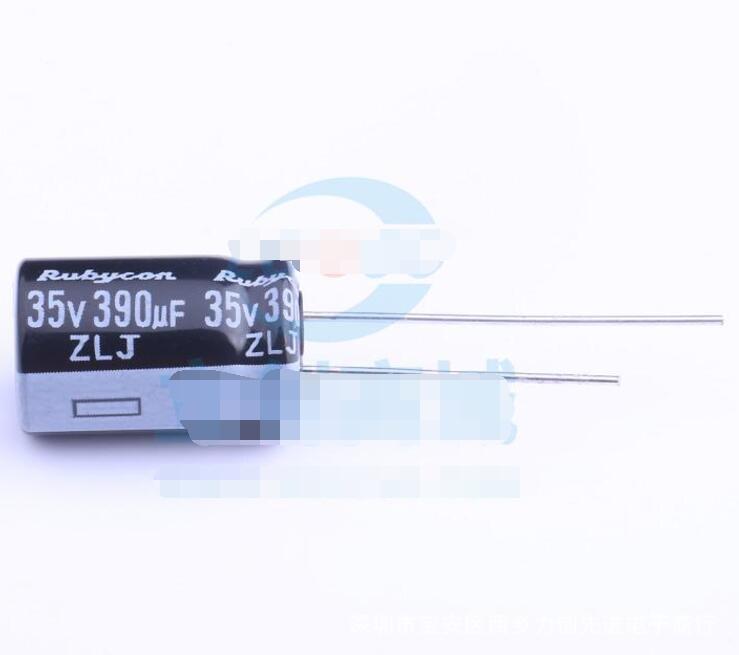 35ZLJ390M10X16 参数 390uF 35V 引线型铝电解电容