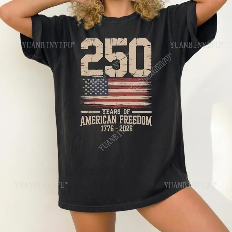Usa 250Th Anniversary Shirt American Flag 1776-2026 Graphic Shirt Vintage Patriotic Independence Day