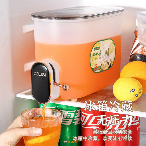 5L带龙头大容量冰箱冷水壶水果茶凉水壶家用装水饮料桶冰水杯果汁