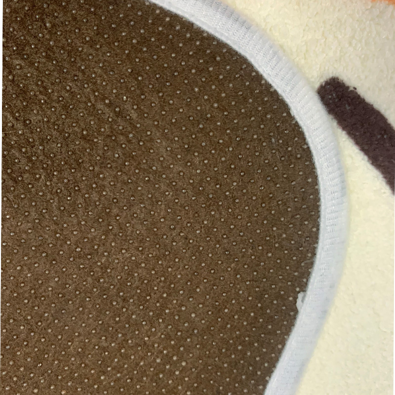 卡通柯基仿羊絨防滑客廳臥室床邊墊地墊腳墊 寵物狗異形地毯地墊