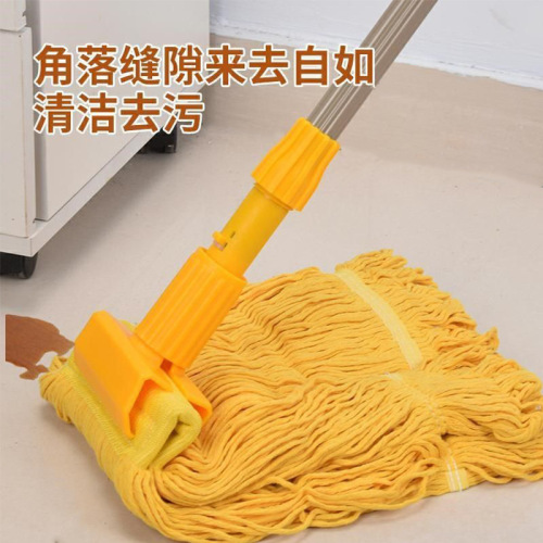 Property cleaning hospital colored divided cotton line tiger clip mop detachable mop tiger head clip mop head