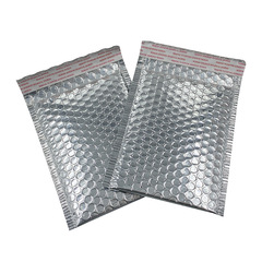 Silver Aluminum Foil Bubble Bag Laser Film Bubble Bag High-End Express Bag Thick Metal Packing Bag Manufacturer
