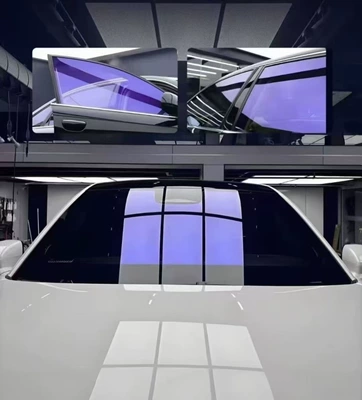 Solar Film Bimetal Magnetron Reflective: Automotive Film - metal-30-meters-3-silver-imperial-purple-35mil-metal