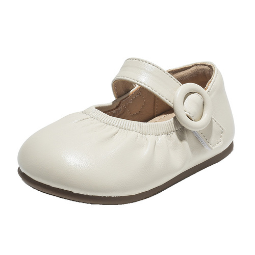 Baby girl shoes  spring and autumn new princess shoes for children 1 to 3 years old non-slip small leather shoes soft sole baby toddler shoes