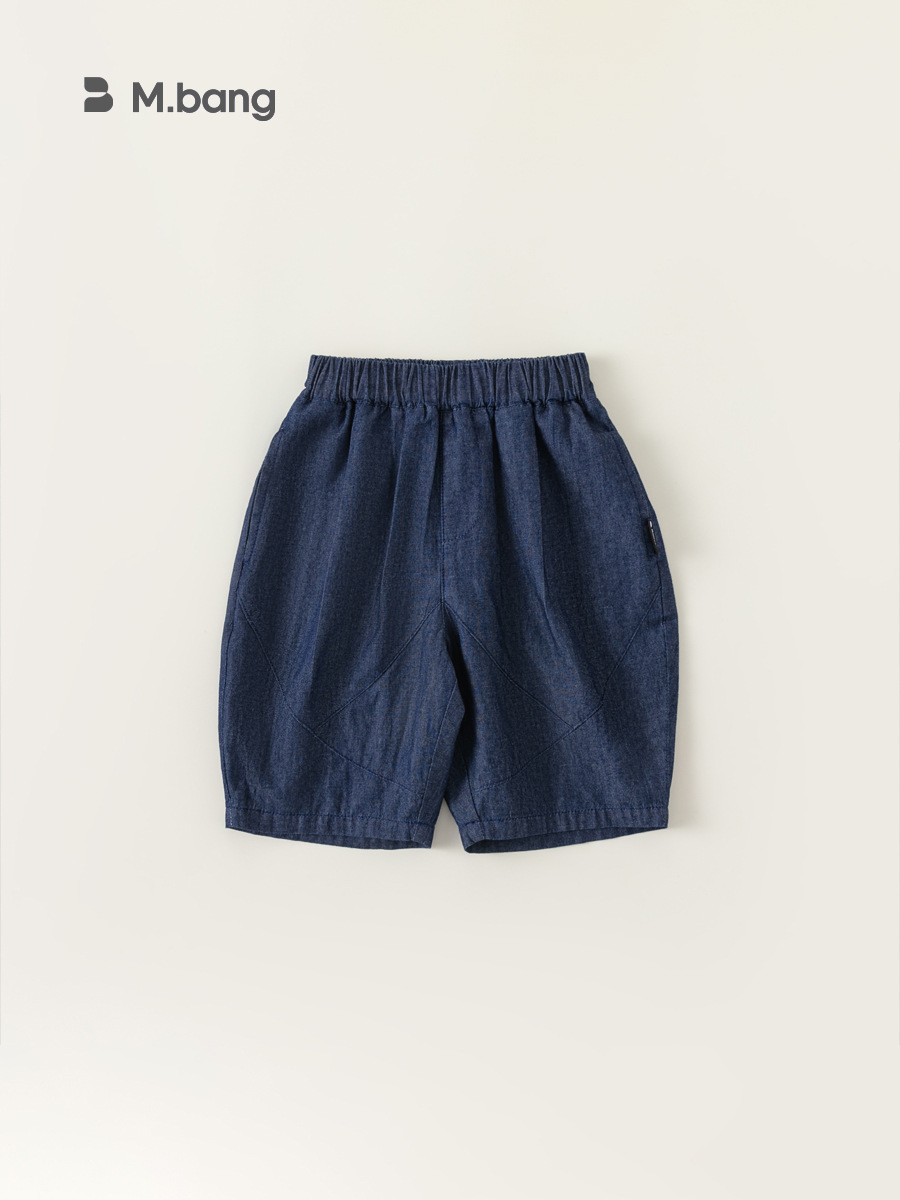 Youbao ropa para niños, pantalones para niños, jeans casuales para niños, pantalones cortos para bebés de verano, tendencia suelta XK83095 image 3