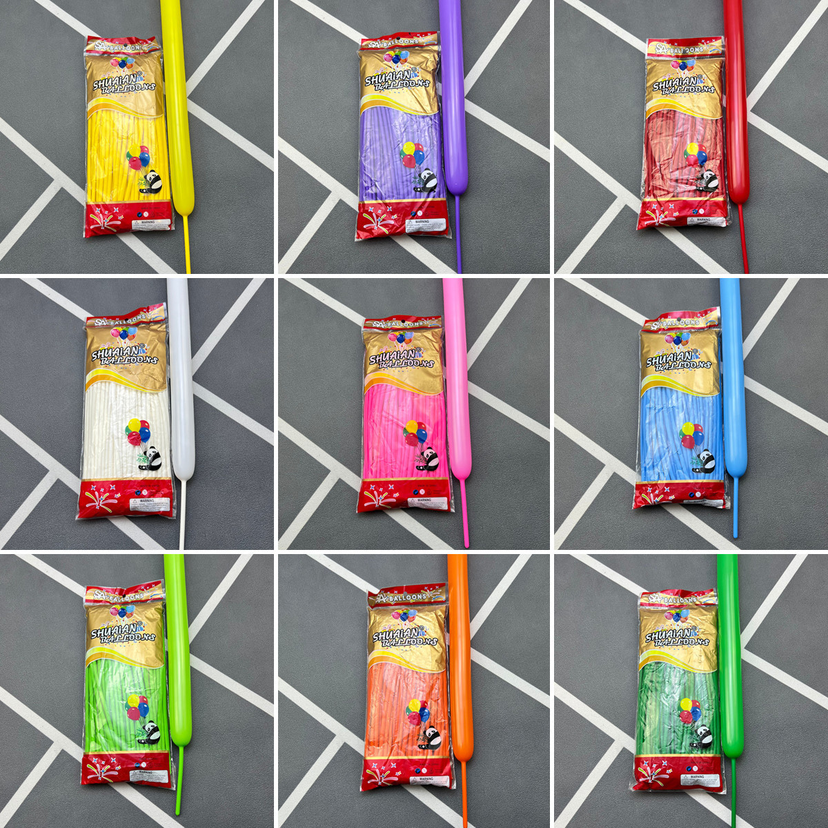 Charming 260 Long Balloon Weaving DIY Multicolor Cartoon Shape Magic Street Sale Balloon Wedding Birthday Decoration