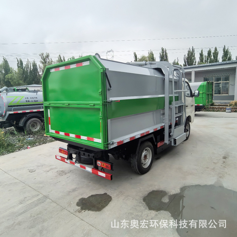 Electric Garbage Truck with Hanging Bins, Electric Garbage Truck for Residential Areas, Transport Truck, Sanitation Truck, Self-Unloading Sanitation Garbage Truck
