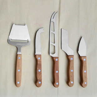 Wooden Handle Cheese Butter Knife Cheese Shovel Kitchen Gadget Cheese Cutter Tool Factory Customization