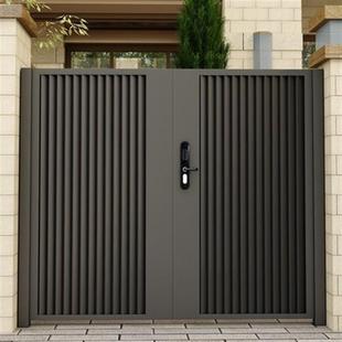 Aluminum Alloy Courtyard Door, Wrought Iron Villa Door, Country Fence Door, Outdoor Small Garden Door, Stainless Steel Single and Double Door