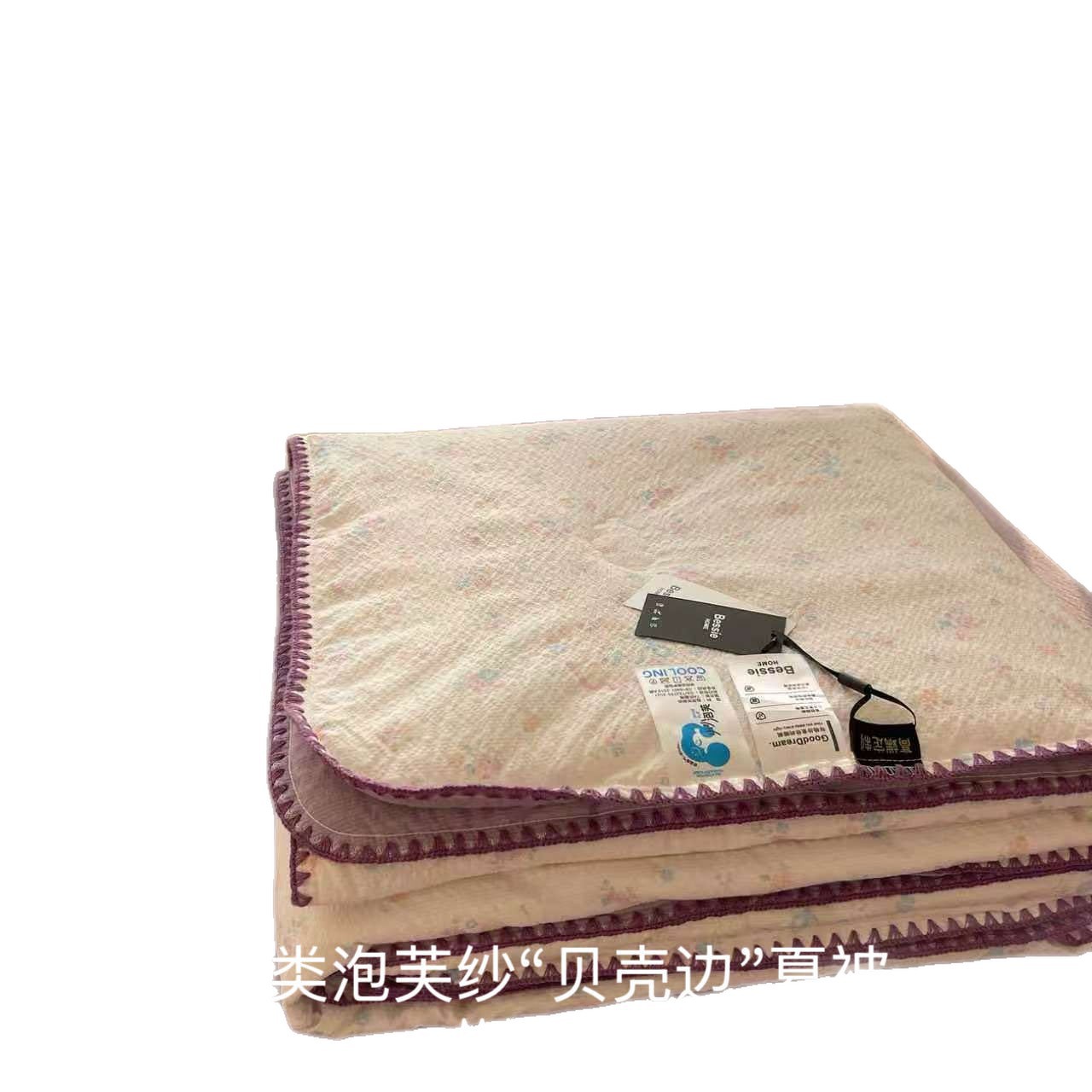 Nuevo edredón de concha de espuma de algodón de verano de cuatro piezas, edredón de aire acondicionado de verano lavable con máquina, edredón de doble persona