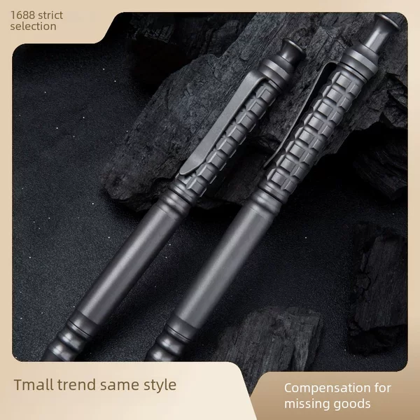 Titanium Alloy Ballpoint Pen 0.5mm Metal Signature Pen Business Gift Pen Light Luxury High-End Portable Writing Pen