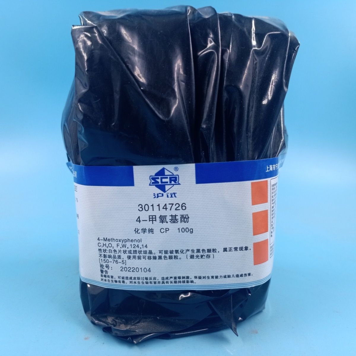 国药沪试4-甲氧基酚 对甲氧基苯酚 对羟基苯甲醚 MEHQ CP100g试剂