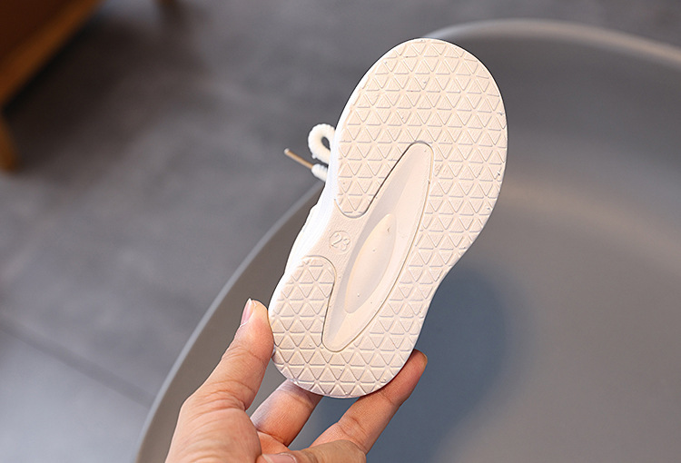 Barnens vita portvinsiga vår- och höstskor, ofta oledade, klockor, anti-läpp-löpskor i läder för pojkar och pojkar._voghion.com