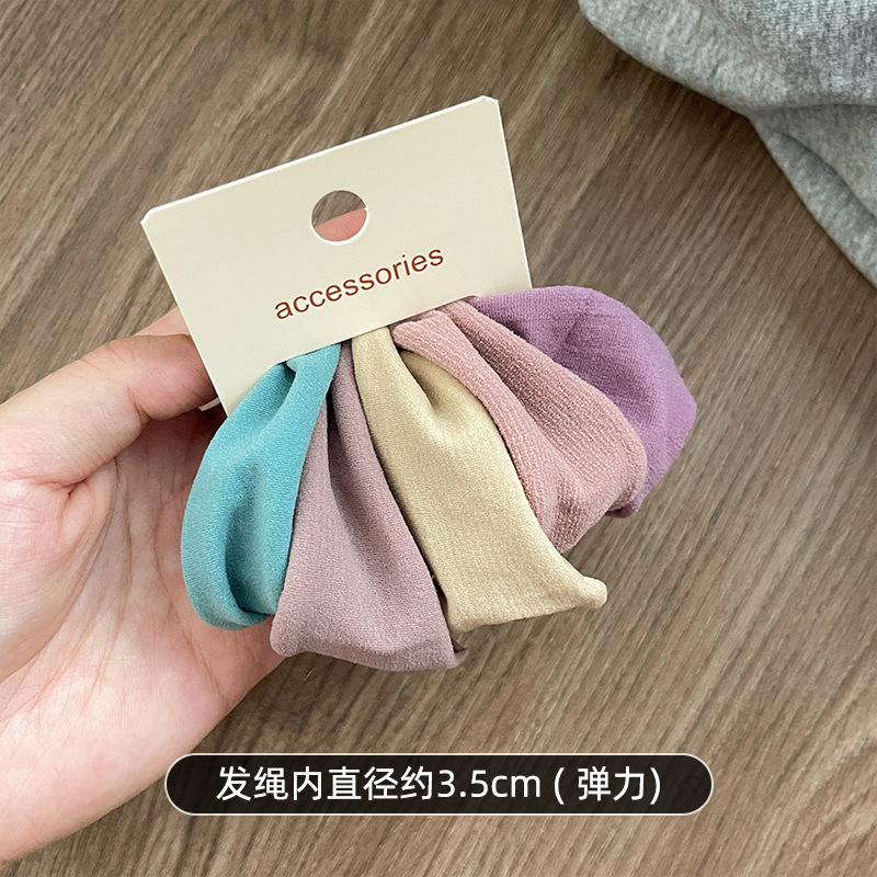 高弹力无接缝镂空头绳柔软加宽面膜发圈女扎马尾皮筋耐用发绳发饰|undefined