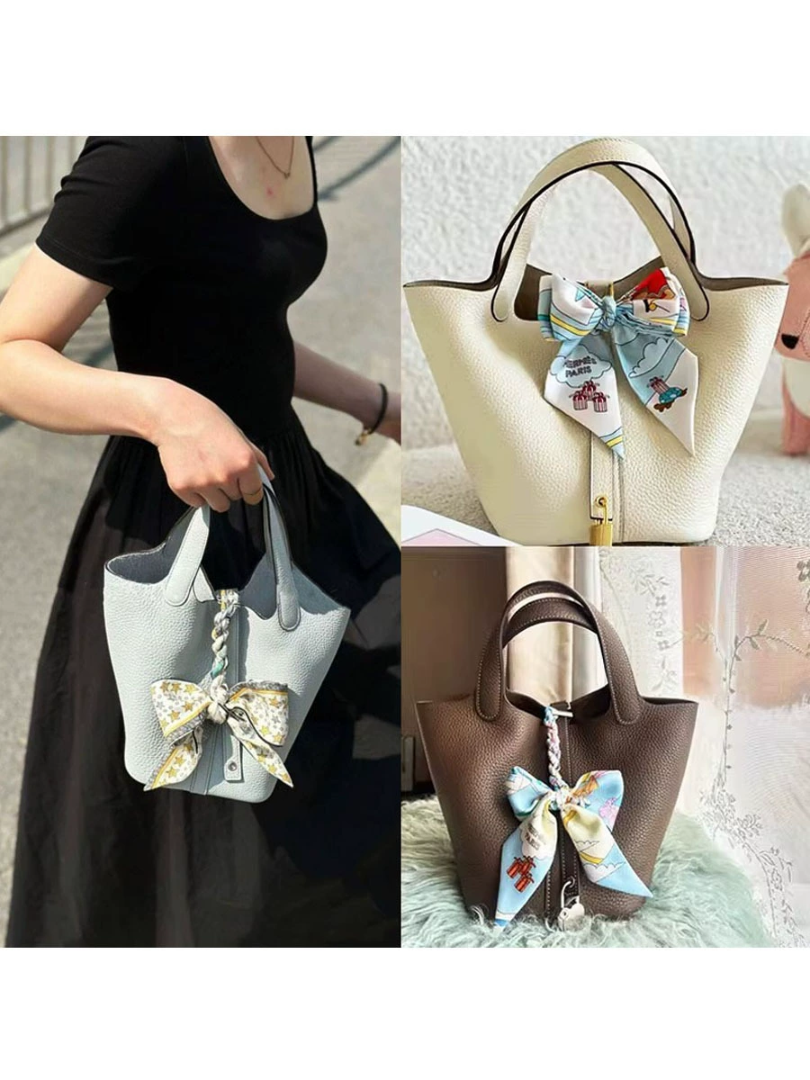 Сумка- basket? Please translate: Basket, pendant, bag with bow, fashionable accessory