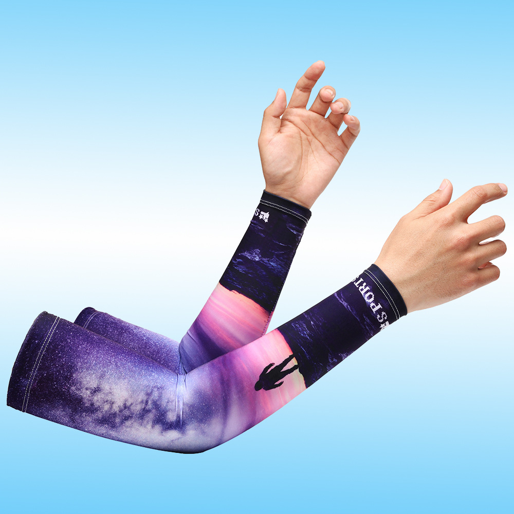 Verano protección solar fresco oversleeve máscara hombres y mujeres de hielo seda montar hielo manga delgada protección UV deportes brazo cubierta