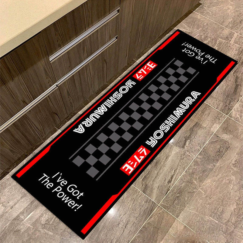 摩托车地毯摩托展示地垫机车发烧友垫跨境美式赛车硅藻泥