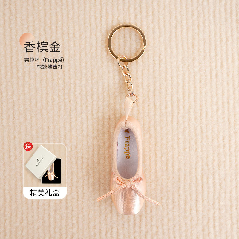 Zapatos de ballet colgante arte llavero zapatos de punta hechos a mano llavero lindo regalo creativo